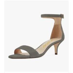 YDN Women Ankle Strap Thin Mid Heels Sandals Buckle up Kitten Pumps Summer Shoes